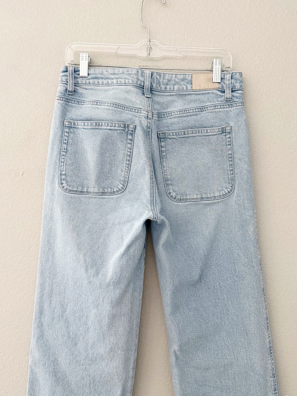 Paige Leenah Ankle Wide Leg Jeans 28 Light Denim Blue Olevia Coastal Minimalist - Picture 10 of 13